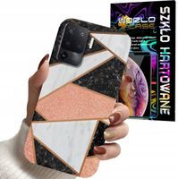 ETUI DO OPPO F19 PRO - GEOMETRYCZNE WZORY DLA KOBIET PLECKI + SZKŁO