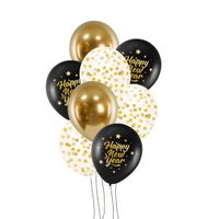Zestaw balonów lateksowych na Sylwestra Happy New Year #2