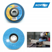 Tarcza ŚCIERNA 125 VORTEX RAPID BLEND NORTON włóknina niebieska VORTEX inox
