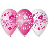 Balony lateksowe księżniczka Princess, 30 cm 5 szt.