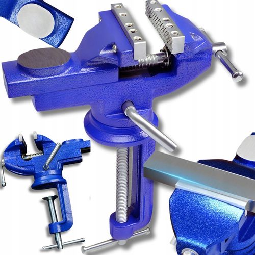 IMADŁO OBROTOWE 360 ŚLUSARSKIE ŻELIWNE SOLIDNE STOŁOWE MAŁE Z KOWADŁEM na Arena.pl