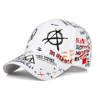 Czapka z daszkiem graffiti bejsbolówka z napisami slang