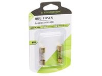 Bezpieczniki szklane AGU 10.3x38 mm, 60A, pozłacane, 2 szt.