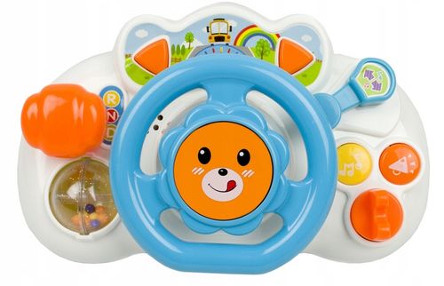 INTERAKTYWNA KIEROWNICA MALUCHA DO ZABAWY DLA DZIECI ŚWIECI GRA DO na Arena.pl