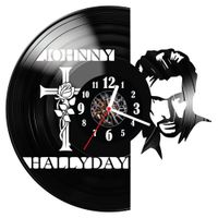 Zegar ścienny z płyty winylowej Johnny Hallyday 961.14