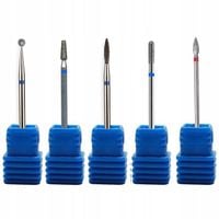 Zestaw frezów diamentowych Red-Ice 5 sztuk srebrne