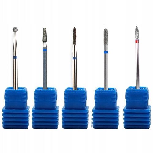 Zestaw frezów diamentowych Red-Ice 5 sztuk srebrne na Arena.pl