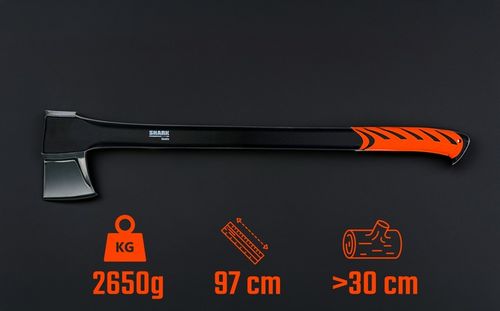 SIEKIERA rozłupująca do łupania do drewna ostrze XXL 97cm 2,65kg +OSTRZAŁKA na Arena.pl
