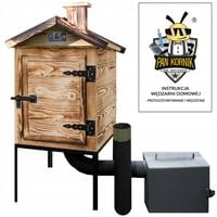 WĘDZARNIA DREWNIANA OGRODOWA SOLIDNA PREMIUM 60 CM PALENISKO XXL 30x30x35