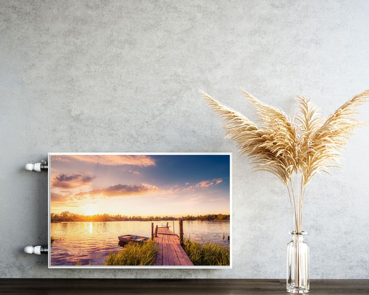 MASKOWNICA Magnetyczna Na Kaloryfer Zachód Słońca Jezioro 100cm x 60cm zdjęcie 5