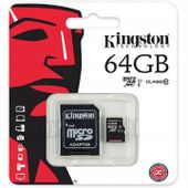 KARTA PAMIĘCI DO SMARTFONA microSD 64GB + ADAPTER