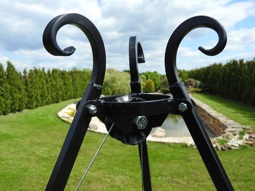 GRILL TRÓJNÓG OGNISKOWY FI 60 CM RUSZT NAD OGNISKO na Arena.pl