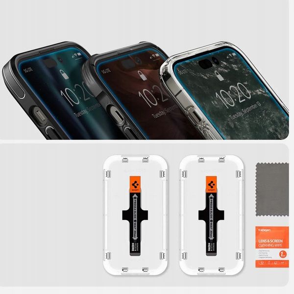 Szkło hartowane na ekran do iPhone 14 Pro, Spigen zdjęcie 5