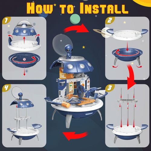 WOOPIE Warsztat 3w1 Plecak Projektor UFO 52 el. na Arena.pl