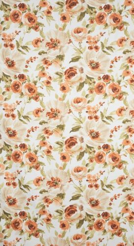 ZASŁONA MIKROFIBRA PRZELOTKI KWIATY 140X250 BIAŁA na Arena.pl