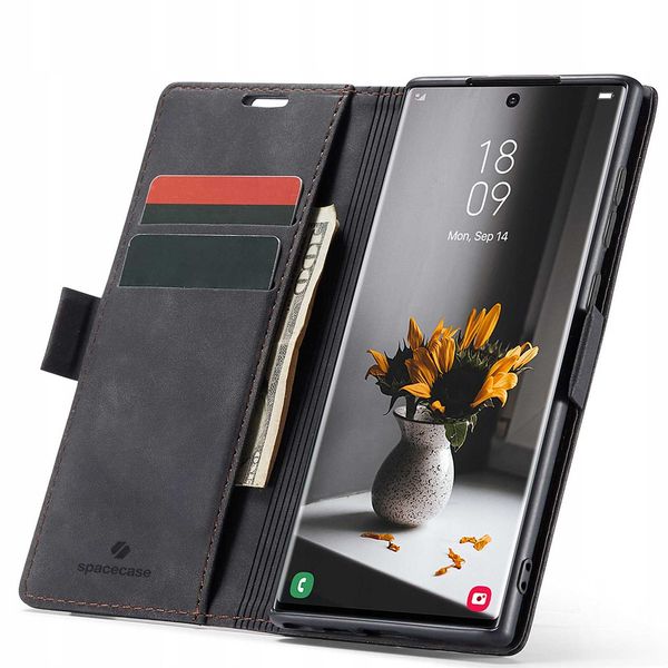 Spacecase Wallet Galaxy S22 Ultra black zdjęcie 1