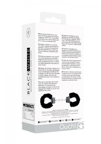 pleasure furry hand cuffs   with quick release button na Arena.pl