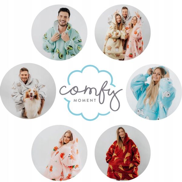 KOC BLUZA Comfy Moment Kocobluza bluzokoc Unicorn Oversize 2w1 prezent zdjęcie 4