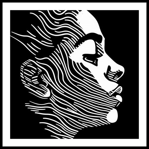 Plakat 50x50cm Linie Wyrazu na Arena.pl