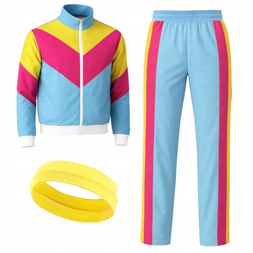 STRÓJ LATA 80 90 DISCO PRZEBRANIE DRES ORTALIONOWY RETRO FITNESS L 176 na Arena.pl