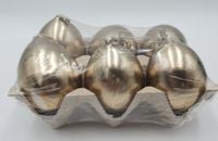 świeca jajko 6szt Lustrzane 45/60LU  ZŁOTO