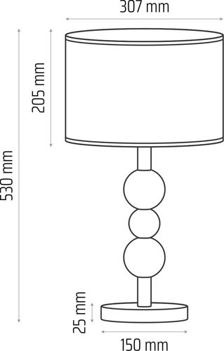 Lampa stołowa Bolla beż na Arena.pl