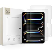 SZKŁO HARTOWANE TECH-PROTECT GLASS FIT+ 2-PACK IPAD PRO 11” 5 / 6 / 2024-2025 CLEAR