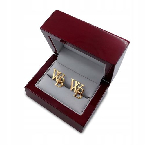 Spinki do mankietów z inicjałami litery alfabetu na Arena.pl