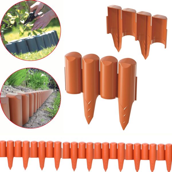 Palisada ogrodowa obrzeże trawnikowe Border 5m Płotek Terakota zdjęcie 1