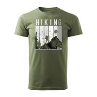 Koszulka outdoor w góry dla turysty namiot Tatry trekkingowa męska khaki REGULAR L