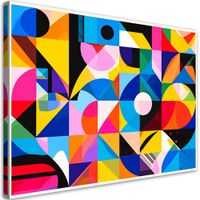 Obraz w stylu Bauhaus do salonu biura sypialni, Abstrakcja 45x30