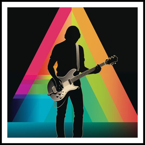 Plakat 70x70cm Pryzmat przez Gitarę zdjęcie 3