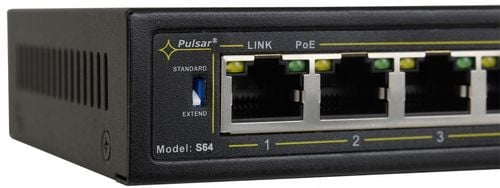 Switch PoE Pulsar S64 - 6 portów, 4xPoE, 2xUplink na Arena.pl