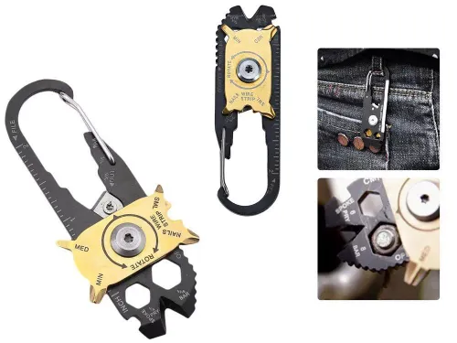 Brelok karabińczyk nóż multi-tool przeżycia 20w1 na Arena.pl