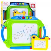 Zestaw 2 Znikopisów Dla Dzieci 3+ Zmazywalne Rysunki + Rysiki + 4 Pieczątki