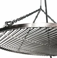 ruszt okrągły do grilla wiszący 80cm 2x WZMACNIANY