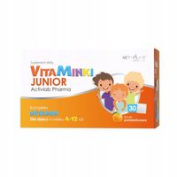 VitaMinki JUNIOR Activlab Pharma 30 saszetek POMARAŃCZA witaminy dla dzieci