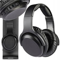 SŁUCHAWKI BEZPRZEWODOWE NAUSZNE STACJA NADAWCZA CZARNE RADIOWE 2,4GHz