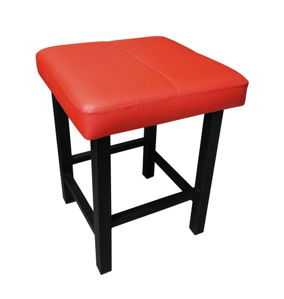TABORET KLASYK STOŁEK LOFT 45cm ECO SKÓRA zdjęcie 1