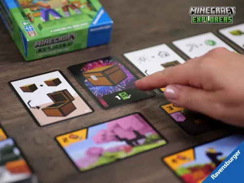 Minecraft Explorers - kooperacyjna gra karciana towarzyska Wersja podróżna na Arena.pl