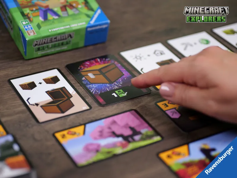 Minecraft Explorers - kooperacyjna gra karciana towarzyska Wersja podróżna zdjęcie 7