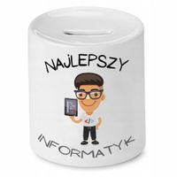 Skarbonka Informatyka Najlepszy Informatyk Prezent Z Nadrukiem Ze Zdjęciem