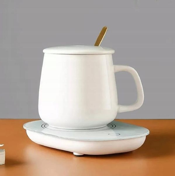 Kubek ceramiczny DO HERBATY Podgrzewacz USB Łyżka PREZENT Kubek Świąteczny zdjęcie 12