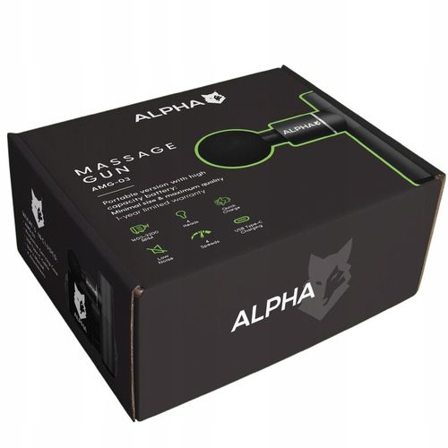 PISTOLET DO MASAŻU MOCNY MASAŻER MASSAGE GUN ALPHA na Arena.pl