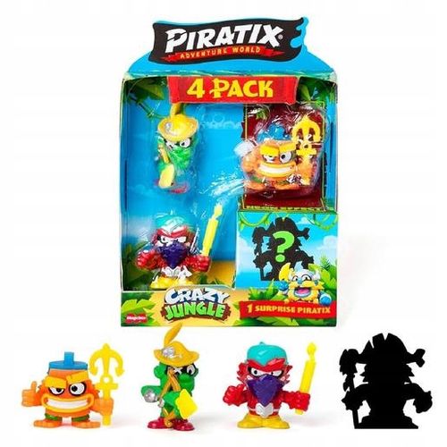 PIRATIX Crazy Jungle Mini Zestaw 4 Figurek na Arena.pl