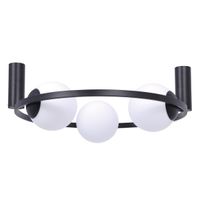 Sufitowa lampa jadalniana ORIBIT 5008 Zumaline kule biała czarna