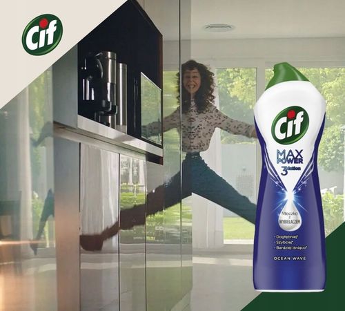 ZESTAW 3X CIF MAX POWER OCEAN WAVE MLECZKO Z WYBIELACZEM 1001G na Arena.pl