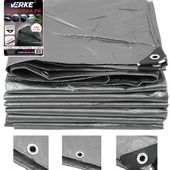 PLANDEKA UNIWERSALNA WZMACNIANA 3x5 M SZARA VERKE V50022 120 g/m