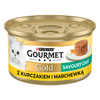 Purina Gourmet Gold Savoury Cake z kurczakiem i marchewką 85g