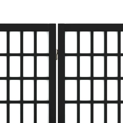 Składany parawan 4-panelowy, styl japoński, 160x170 cm, czarny na Arena.pl